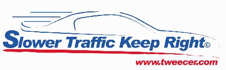 Slower Traffic Keep Right logo